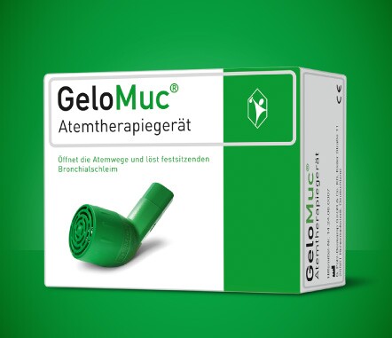 Packshot GeloMuc® – lässt die Bronchien vibrieren